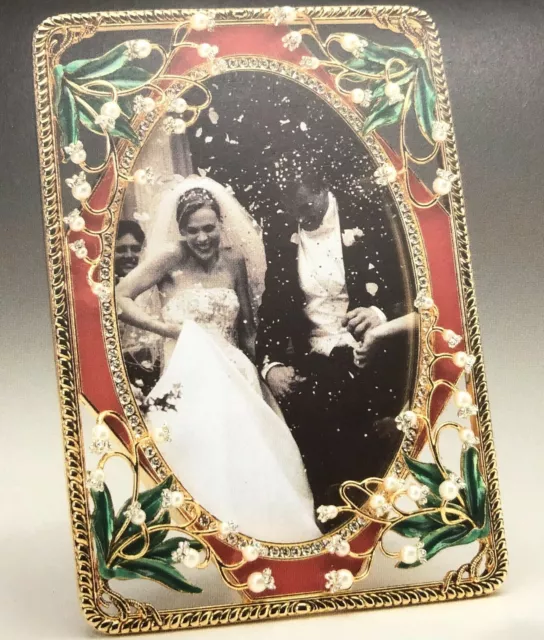 Imperial Court Lilies Rectangular Picture Frame