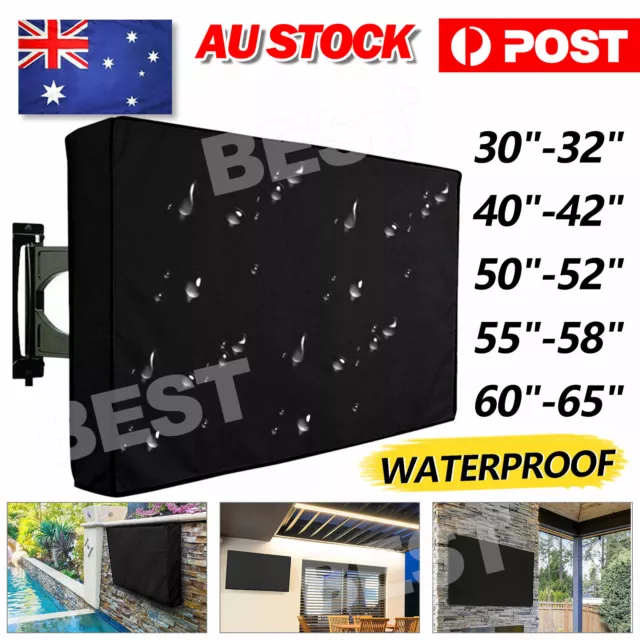 30-65 Inch TV Cover Dustproof Waterproof Outdoor Patio Television Protector Case