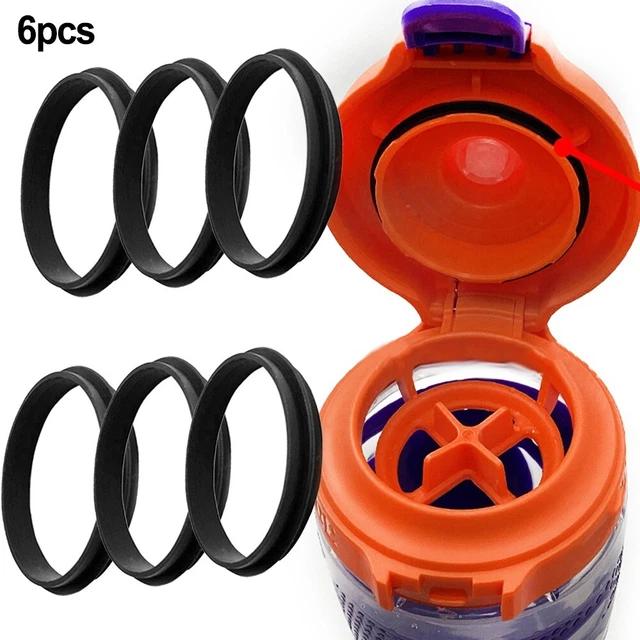 6pcs Fits For Gatorade Hydration System Bottles Black Lid Seal Water Cup Seal