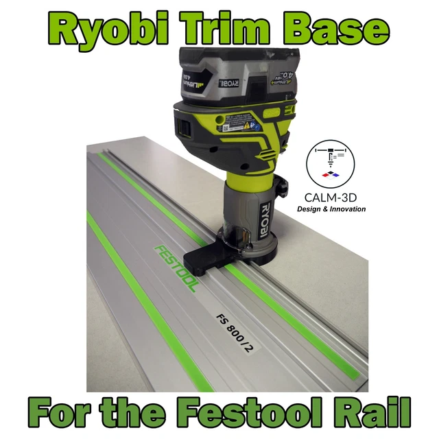 RYOBI R18TR0 ONE+ Compatible Trim Router Guide for use on Festool Rail