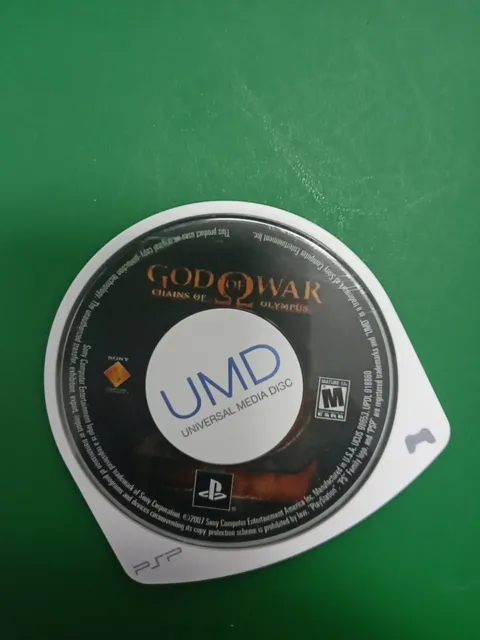 God of War Chains of Olympus GH Clear UMD Sony PSP Disc/Cartridge
