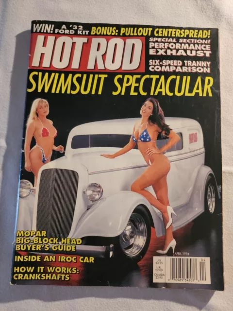 1994 April HOT ROD Sizzling Swimsuits Spectacular Mopar Big Block Head (MH94)