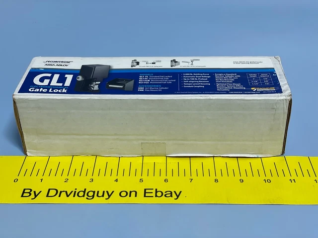 *Securitron GL1-FSM Gate Lock w/ Monitored Fail Safe; 2000 lb; 12/24VDC