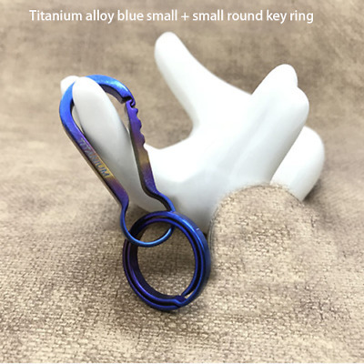Titanium Alloy Car Keychain Backpack Carabiner Hanging Buckle Key Chain Ring