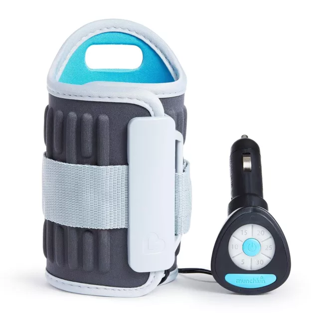 Munchkin Travel Car Portable Baby Bottle Warmer 12 Volt Gray