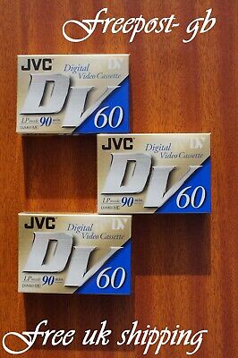 3 x JVC DVM-60 MINI DV VIDEOCÁMARA DIGITAL CINTAS/CASSETTES - SUPER CALIDAD
