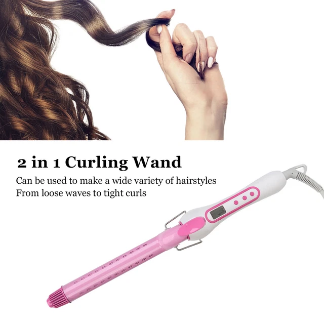2 In 1 Hair Straightener Curler Professional Stylish Quick Heat Temperature Zz1