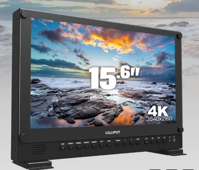 LILLIPUT 15.6 " BM150-4K Broadcast Ultra HD Avec / Sdi , HDMI, DVI, VGA, Tally +