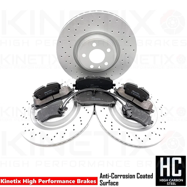 Für Audi A4 S4 A5 S5 A6 A7 Q5 Vorne Heck Gelochte Bremsscheiben Beläge Sensoren