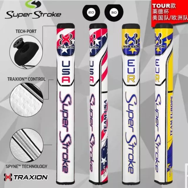 Super Stroke TRAXION GT & TOUR USA Europe 2.0 3.0 Golf PUTTER Golf GRIP Limited