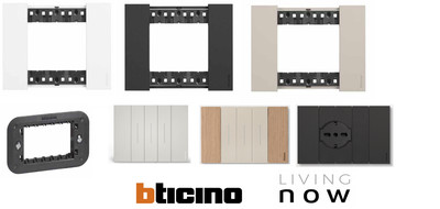 Bticino BTICINO LIVING NOW KA4806KG PLACCA 6 POSTI NERO 