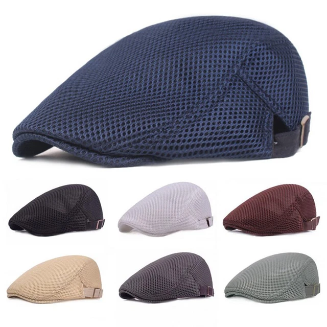 Chapeau Newsboy (Casquette Plate) En Cuir PU - Style Vintage Gatsby Pour Homme Et Femme - Tour De Tête 58-61 Cm