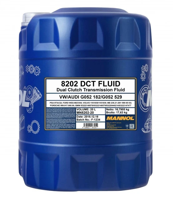 20L DCT DSG Fluid Dual Clutch Transmission Fluid Gear Oil VW/AUDI/SEAT