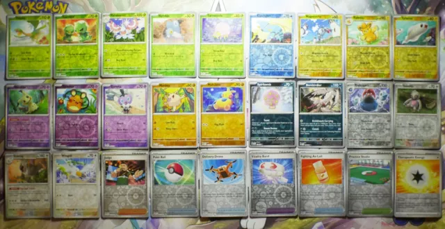 Rare Pokemon Reverse Holo Bundle Scarlet & Violet Paldea Evolved Obsidian Flames