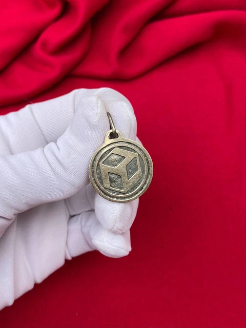 Antahkarana symbol necklace Pendant Silver Vintage Reiki Sacred Geometry Healing