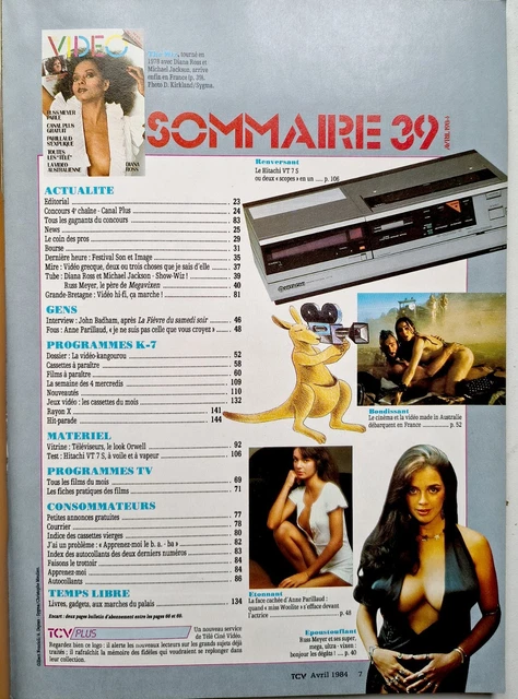 FRENCH MAG 1984: DIANA ROSS_SYLVESTER STALLONE_RUSS MEYER_ANNE ...