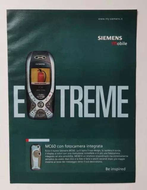Siemens Mobile MC60 Advertising Vintage 2003 (T2) Advertising