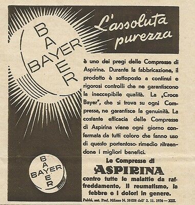 Werbung 1935 Aspirin W0464 Aspirin 