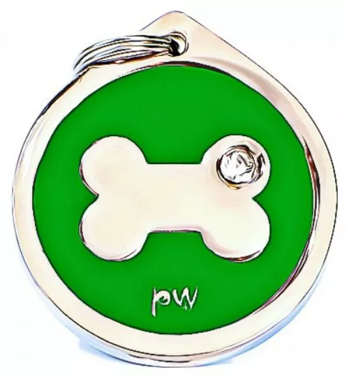 Pet Dog Puppy Cat ID Tags Beautiful Personalised  Identity Discs for collars