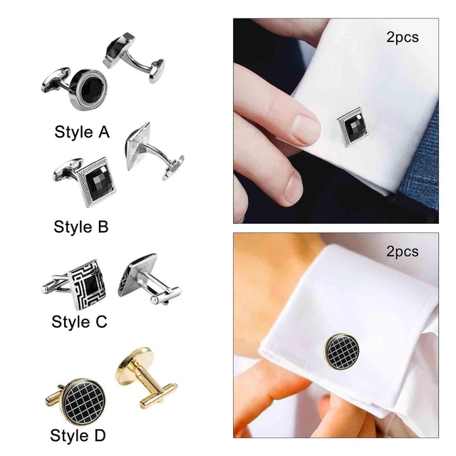 Gemelli Da Camicia Uomo - Eleganti E Classici Per Matrimoni E Business - Foto 11