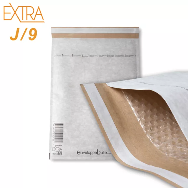 10 Enveloppes à bulles rigides EXTRA taille J/9 format 300x445mm