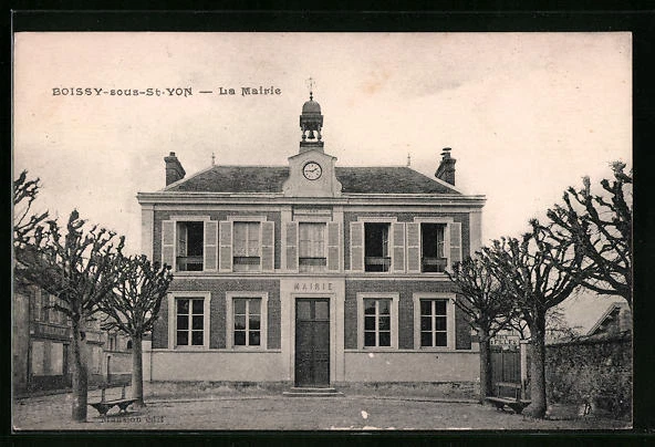 CPA Boissy-sous-Saint-Yon, La Mairie