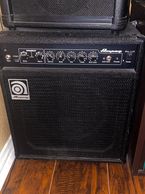 AMPEG BA-110 1x10" 40-watt Bass Combo Amp with Scrambler - Black