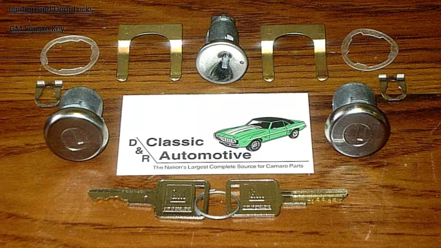 Lock Set Ignition + Doors 11pc Kit Camaro Chevelle Nova Impala Pickup locks C10