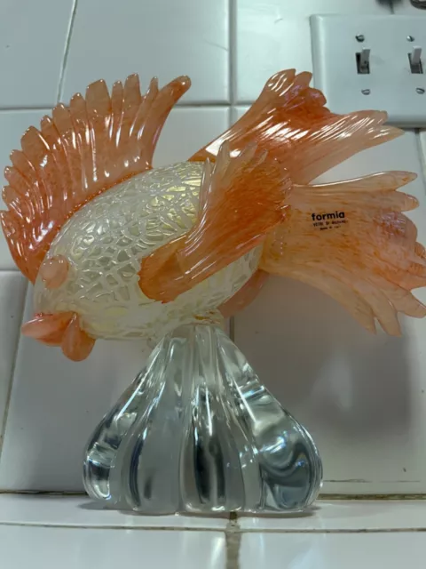 Murano Formia  Medium Glass Fish Figure 2