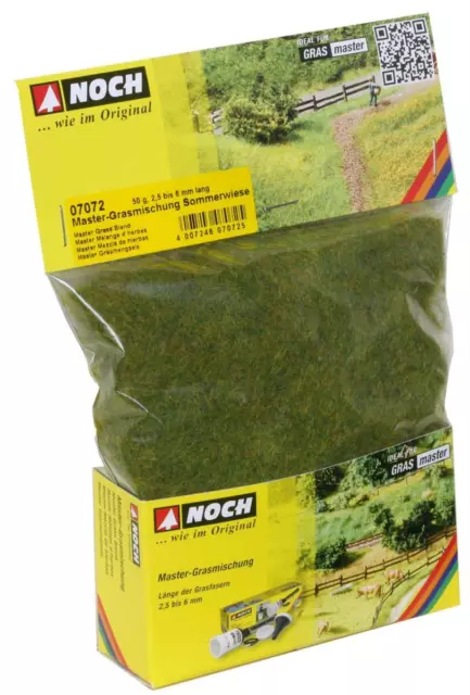 NOCH 07072 Master-Grasmischung “Sommerwiese” 2,5 bis 6 mm, 50 g