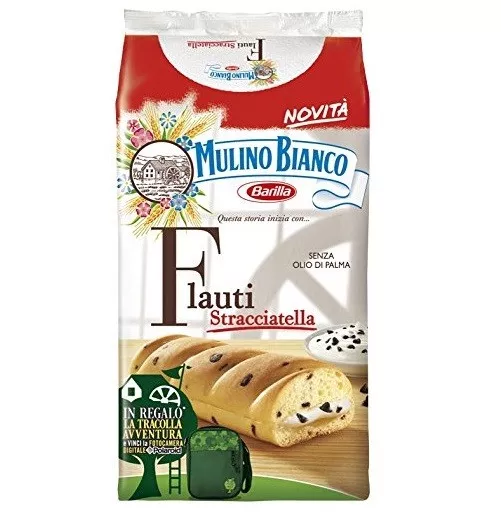 Mulino Bianco Kuchen mit stracciatella Flauti 35g kekse schoko riegel snack