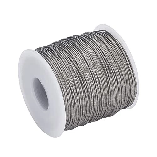AHANDMAKER 394FT Wire Cable, 1/32" 304 Stainless Steel Cable Rope...