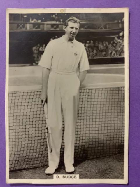 Ardath cigarette card: Donald Budge Tennis Photocards 1938