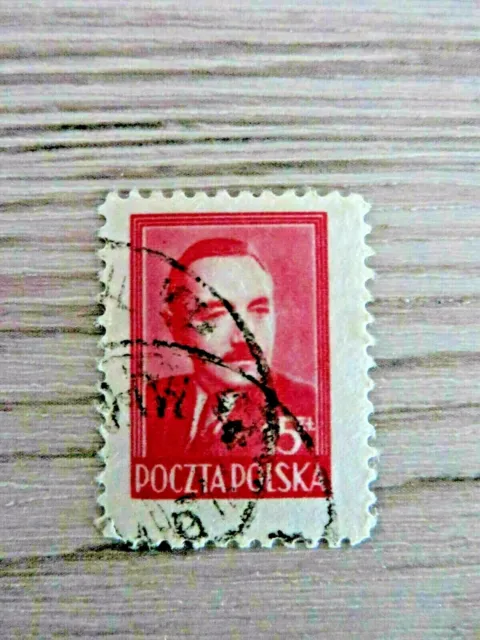 Briefmarken Polen, gestempelt 1948/49, Staatspräsident Bierut,1 Wert