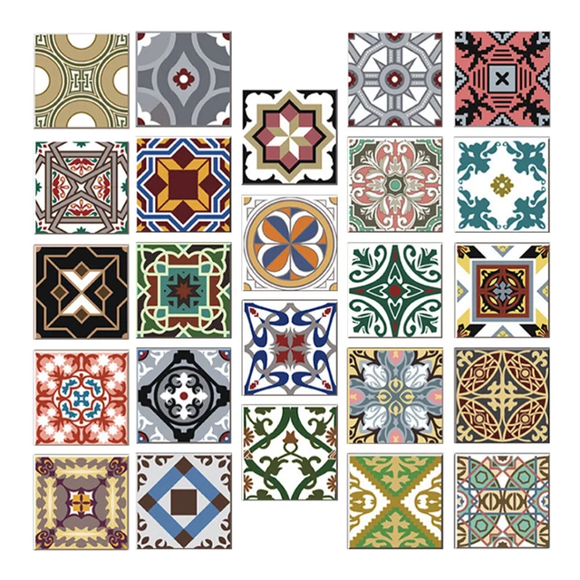 10 PIÈCES TAPIS auto-adhésif peler et coller carrelage tapis de sol