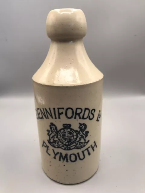Rare? Victorian Edwardian Ginger Beer Stout Bottle Dennifords Plymouth