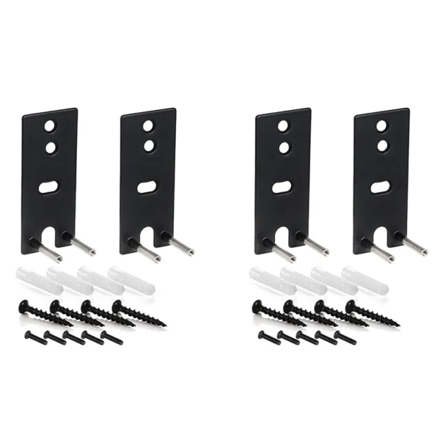 4X Steel Black Wall Mount Brackets Replacement for OmniJewel Lifestyle 650 ed