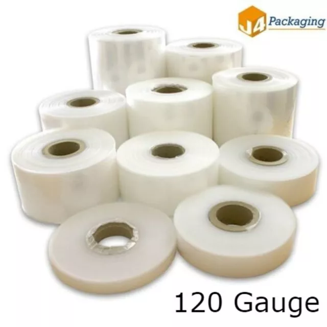 Layflat polythene poly tubing tube *ALL SIZES & QTYS* clear- 120 GAUGE 688M roll