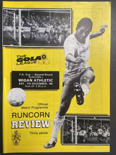 Runcorn v Wigan Athletic(FA Cup 2nd round 85/6) 7/12/85