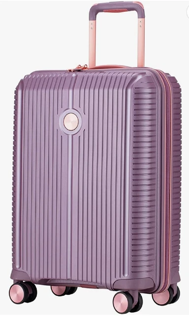 VERAGE Carry On Luggage 20" Purple With Spinner Wheels, Expandable Hardshell...