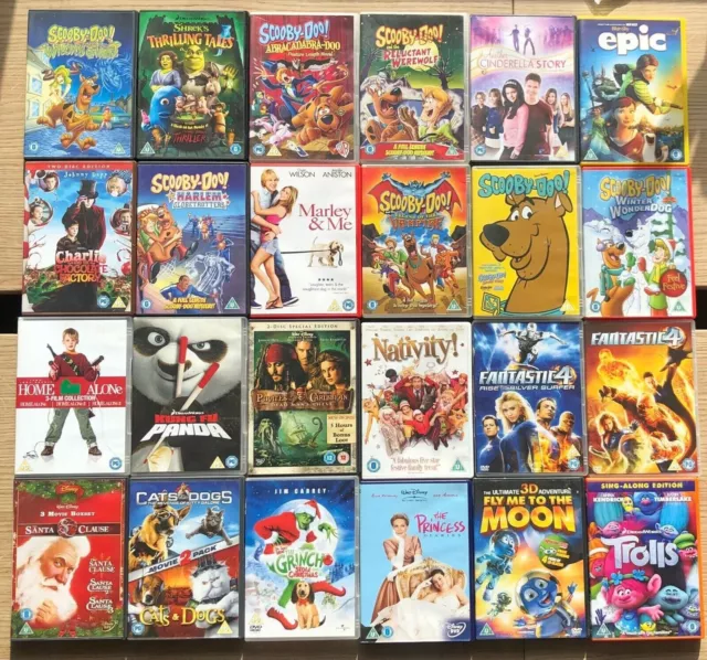 Wholesale 200 Children's Kids cartoon movies DVD's | Job Lot | NEXT DAY DELIVERY