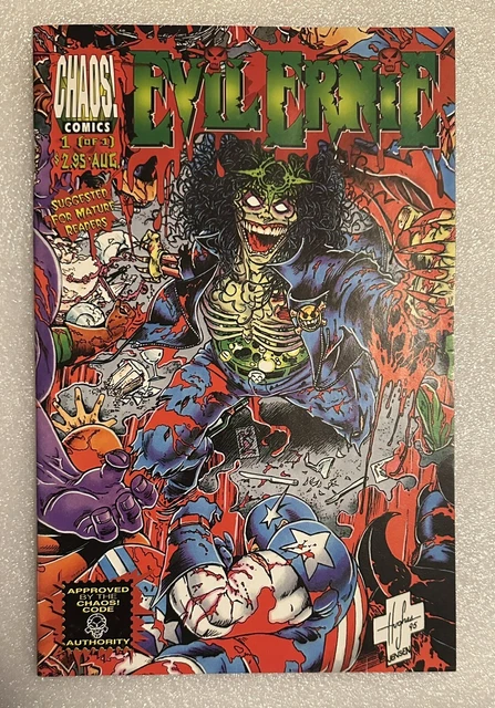 Evil Ernie vs Super-Heroes #1 VF+ Chaos! Comic 1995
