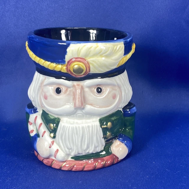 Cascanueces de Navidad Fitz & Floyd 1992 de colección 3,75" votivo/cónico
