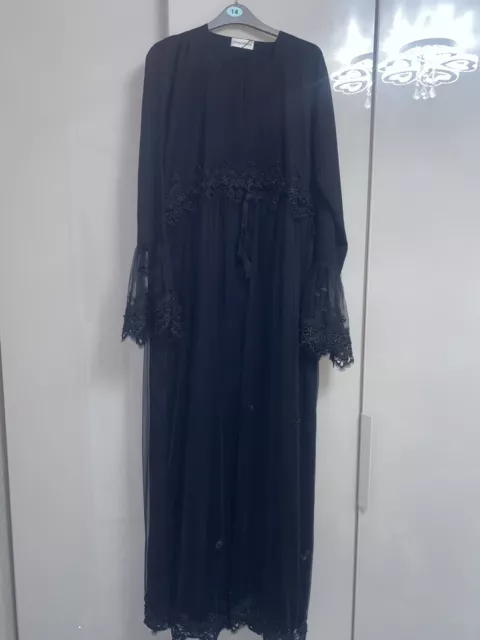 Luxury Embellished Abaya In Black From AbayaButh Size 60 Brand New With Tags