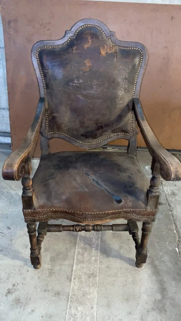 Antigua Sillón Principios 900 De Restaurar