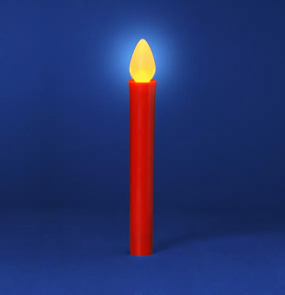 Freccia Rossa Luce LED Candela Lampada Lampadina Natale Avvento 4 Pz.