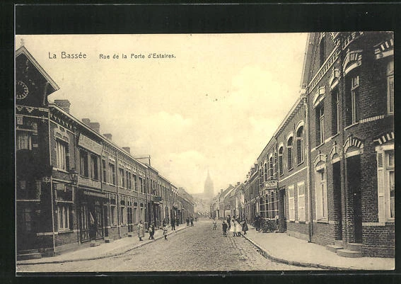 CPA La Bassée, Rue de la Porte d´Estaires 1915
