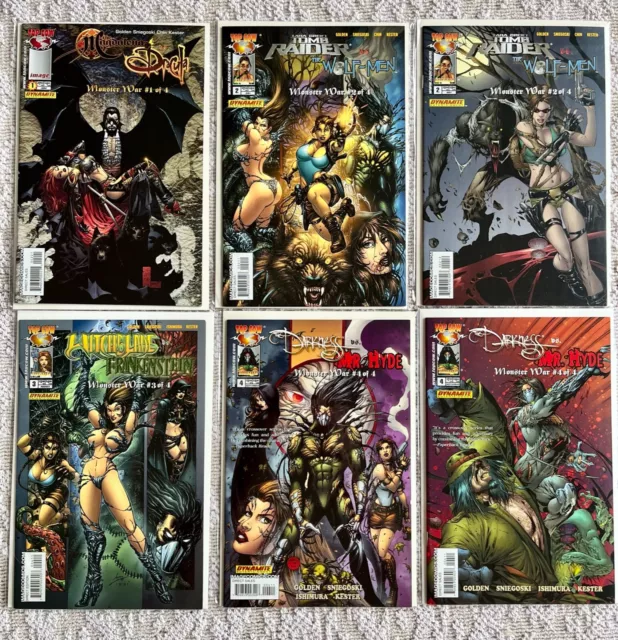 Monster War Tomb Raider, Witchblade, Darkness, NM 2005 Image Comics Top Cow