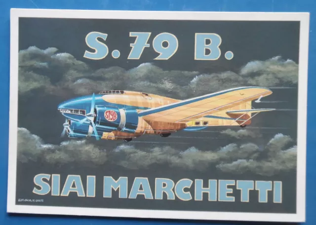 C0498 Aeronautica Militare Regia Ww2 Aerei Siai Marchetti S 79 B Cameri