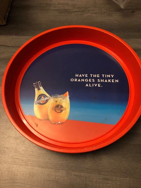 Orangina Metal Tray Pub Bar Mancave Collectable
